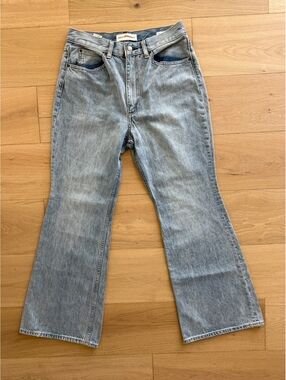Aritzia Denim Forum Marlene 60s High Rise Flare Jeans 30 30L Organic Cotton